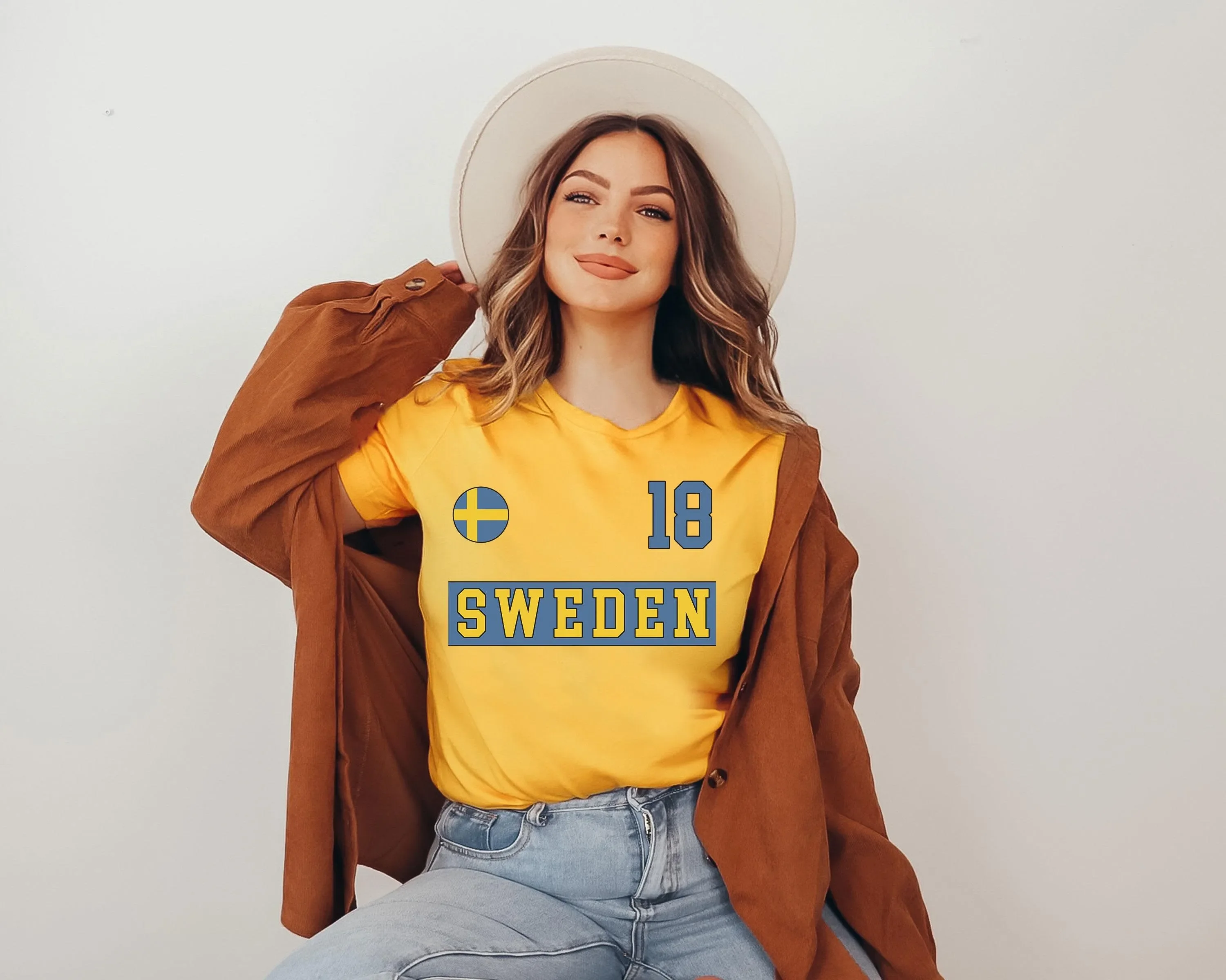 Sweden T Shirt Sverige swedish flag