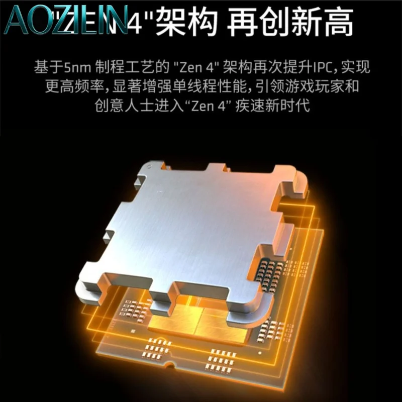 8‑Core 16‑Thread Desktop CPU Processor, High‑Speed Gaming Central Processing Unit for Desktop PC Computer Hardware Accessory