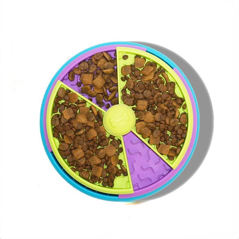 Pet Slow Food Bowl 3-Layers Puzzle Puppy Choke-proof Non-slip Feeder Reusable Dog Slow Eating Interactive Game Toy Slow Feeder