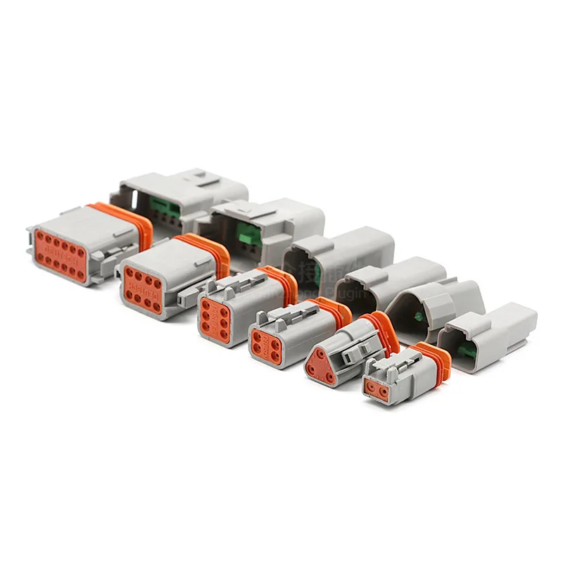 DT BT غمد 2 3 4 6 8 12 حفرة الذكور والإناث موصل PVC كم بالجملة DT12P-BT DT12S-BT 2P 3P 4P 6P 8P 12Pin DT8P DT6S