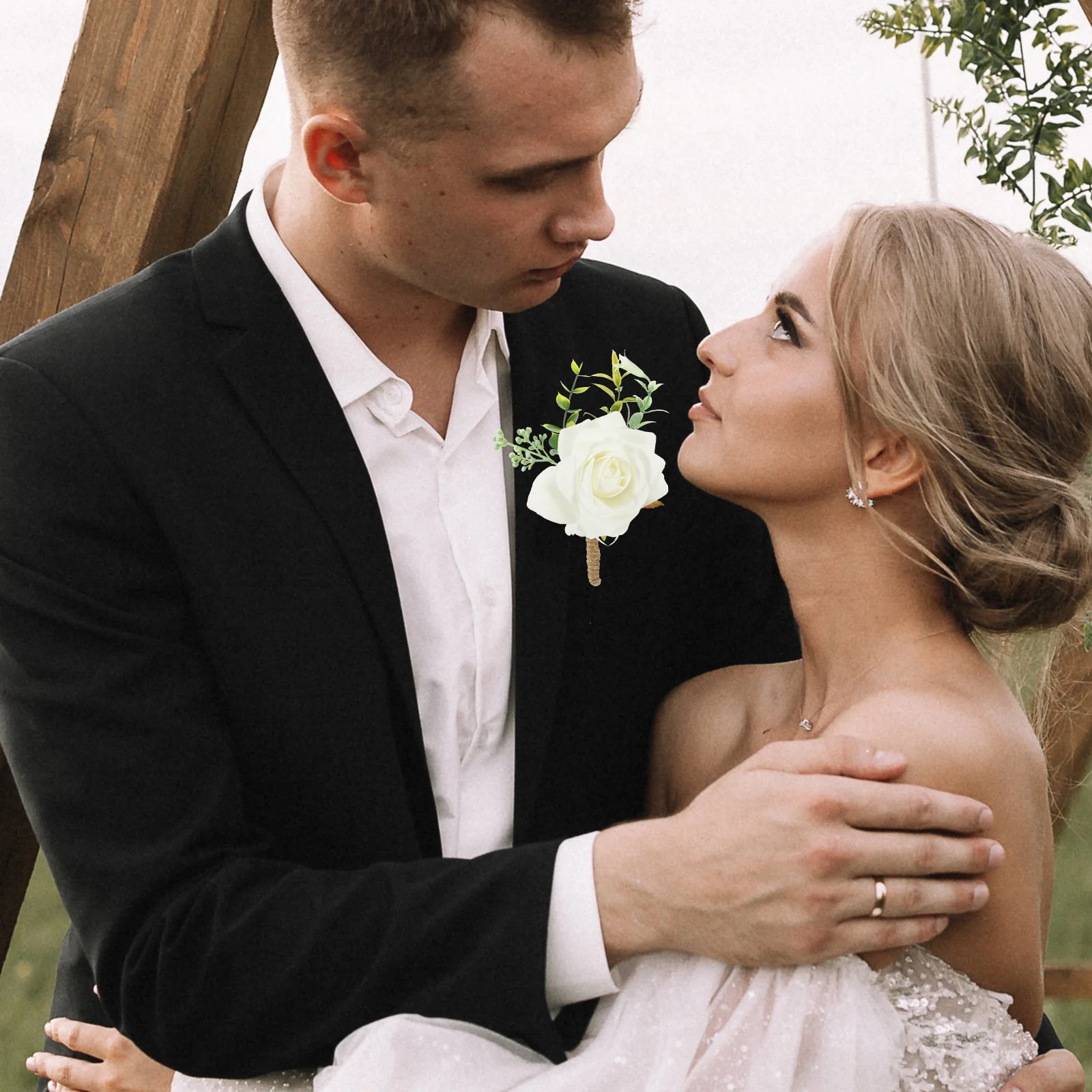 

Floral Corsage Wedding Decor Accessory Simulation Flower Corsages Bridegroom Banquet Groom Decorative Practical Durability