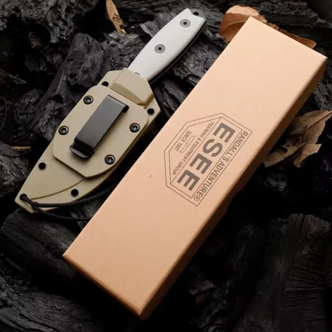 ESEE4- Ant knife Tactical outdoor camping Mountain fishing emergency rescue tool Hunting knife Bread slice sharp fruit knife