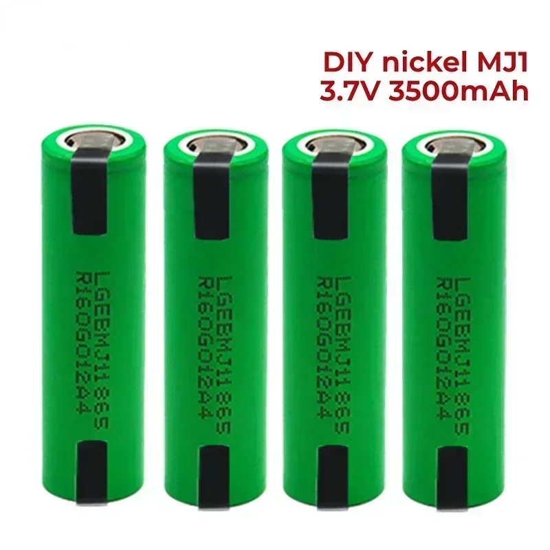 

100% Original MJ1 3.7V 3500mAh 18650 Lithium Rechargeable Battery for Flashlight Batteries Battery+DIY Nickel