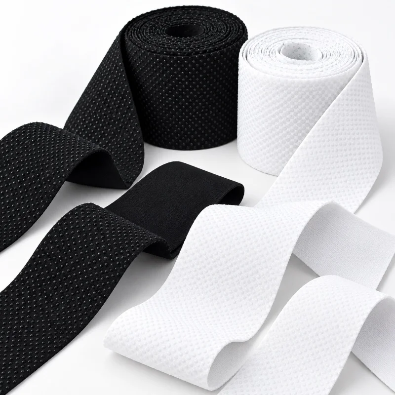 1-5Meters 50mm Non-Slip Silicone Elastic Band Grip Webbing for Cycling Jersey Hem Sportswear Waist Sewing Garment Replacement