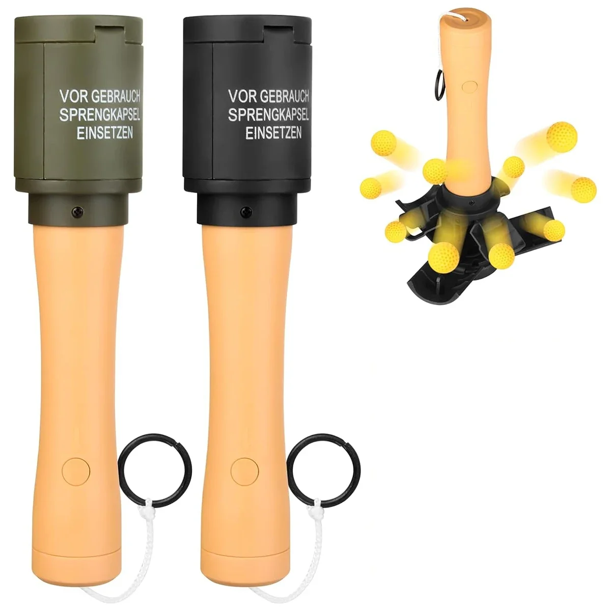 

Игрушечная граната EeM24, 2 шт., тактический дымовой шашка для CS, тактическая граната для страйкбола и игр на открытом воздухе