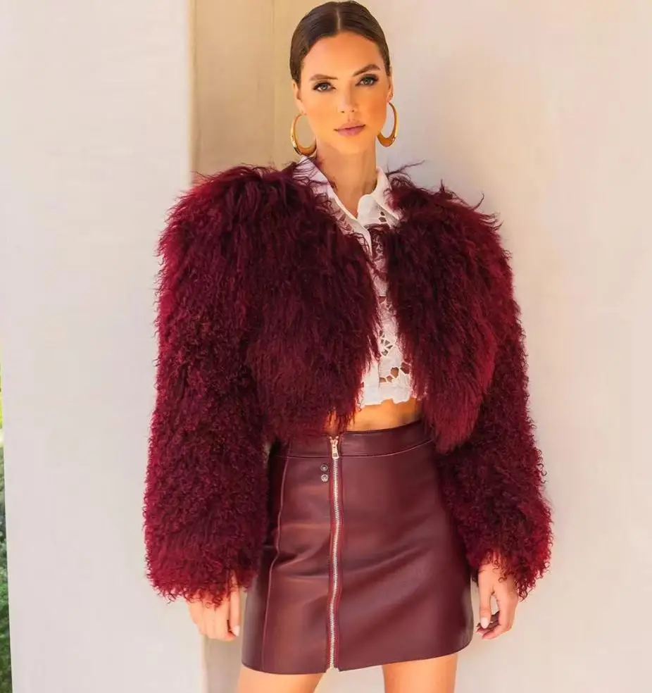 Trang Mới 100% Tự Nhiên Gấu Trúc Áo Khoác Nỉ Bạc Thật Cáo Lông Ngắn Áo Dệt Mùa Đông Ấm Áp Thời Trang Châu Âu đường Phố