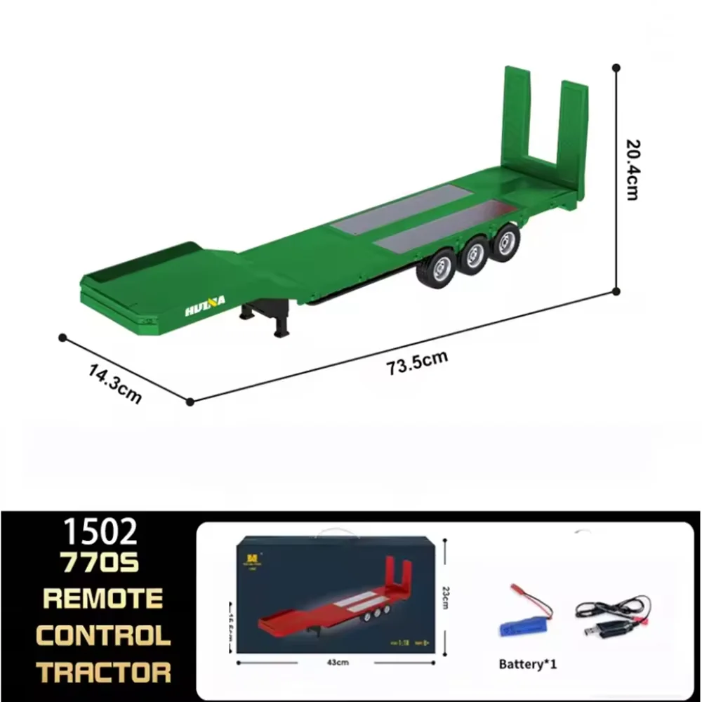 HUINA 770S 1502 1/18 RC Tractor 2.4G 19CH RC Engineering Trailer Truck with Lights and Sound System RC Car Model Toy Gift HUINA 1592 1:14 Scale RC Excavator 22 Channels