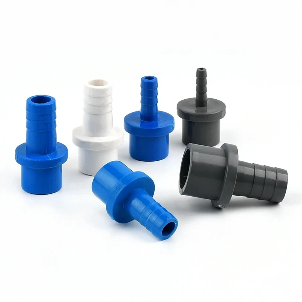 PVC Pipe Fitting - Hose Pagoda Connector 5,8,10,12,14,16,18,20mm Barb Tail to Hose and 20mm 25mm to Pipe Tube Jointer Adapter