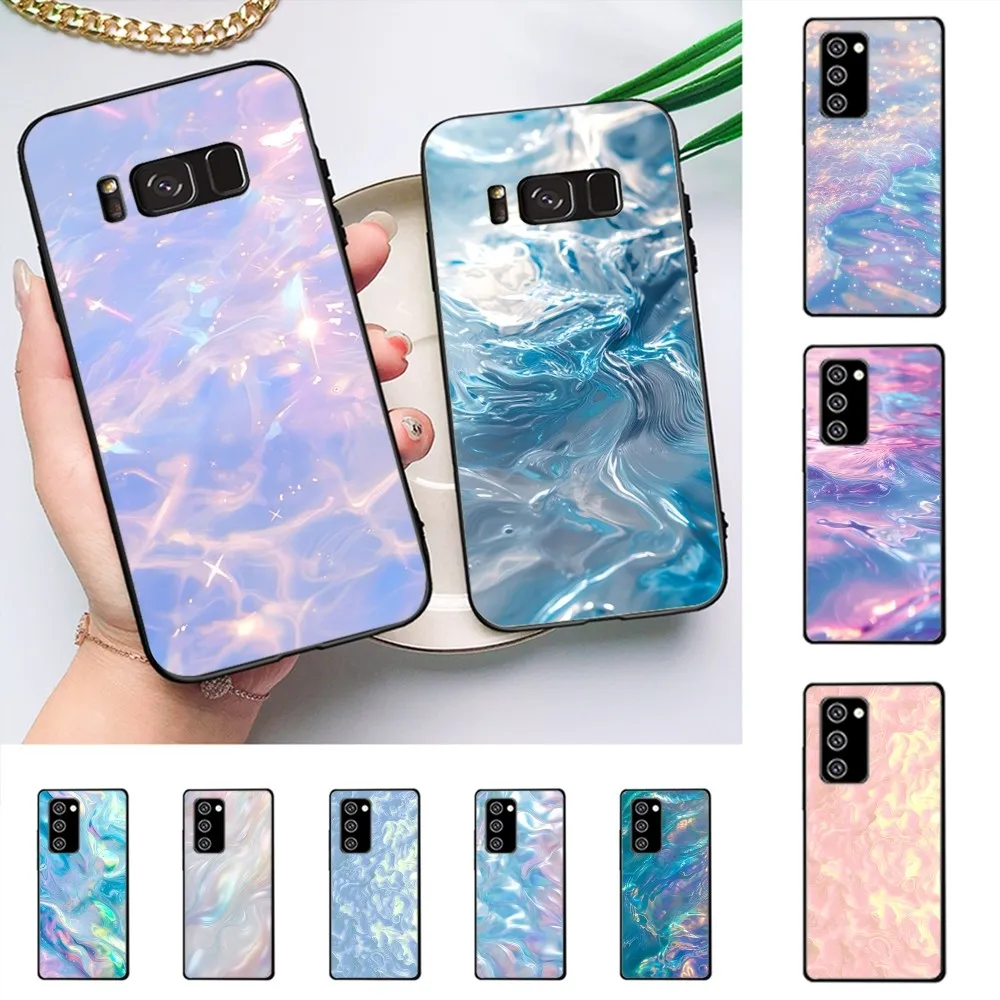 Aurora Water Ripple  Phone Case For Samsung J 7 plus 7core J7 neo J6 plus prime J6 J4 J5 Mobile Cover