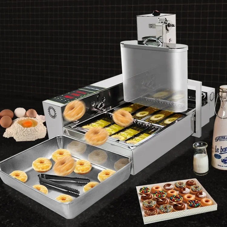 Automatic Donut Making Machine For Commercial Catering Donut Deep Fryer Machine For Bakery Party Food