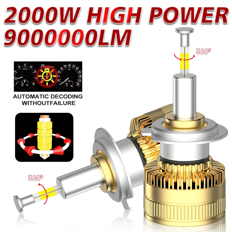 H7 Led Canbus 360 F…