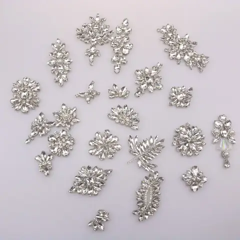 Diamond Beaded Rhinestone Patches for Clothing Backpack Shoes Iron on Beading Applique DIY Accessories Decoration Patche Sticker
