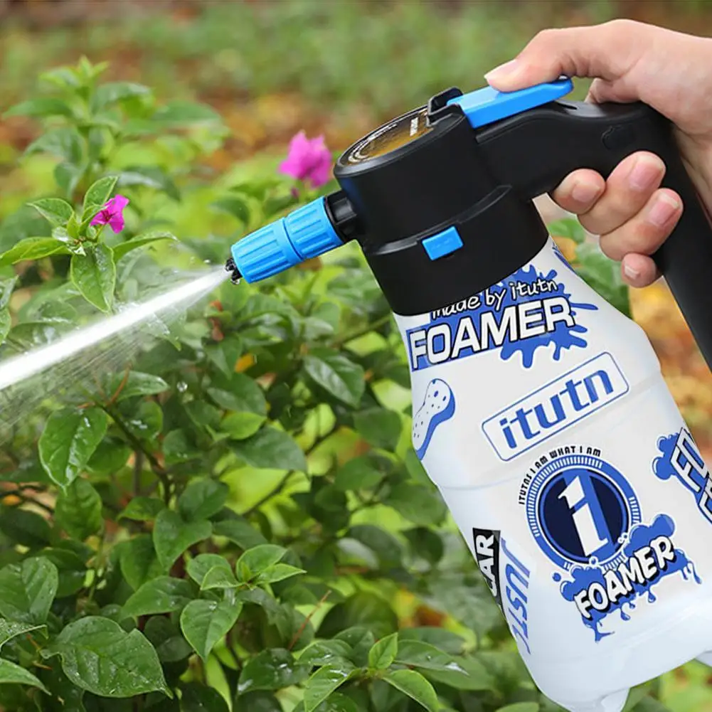 1.5L Electric Foam Sprayer Multi Hand Pump Foam Sprayer 2600mAh Lithium Battery Foam Lance 1h Endurance Car Wash Towel Foam Wash