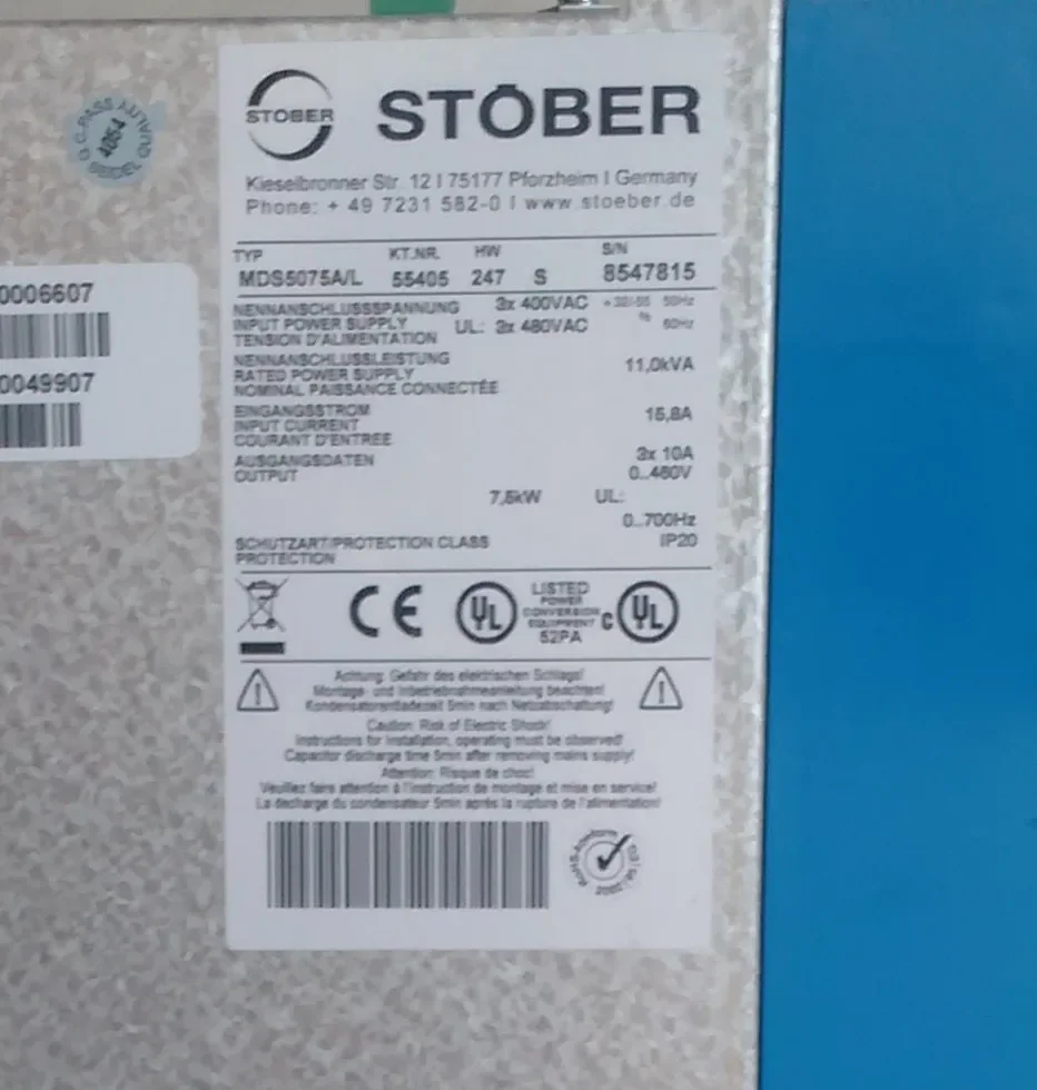 Need Inquiry Stober MDS5075A/L Servo Drive