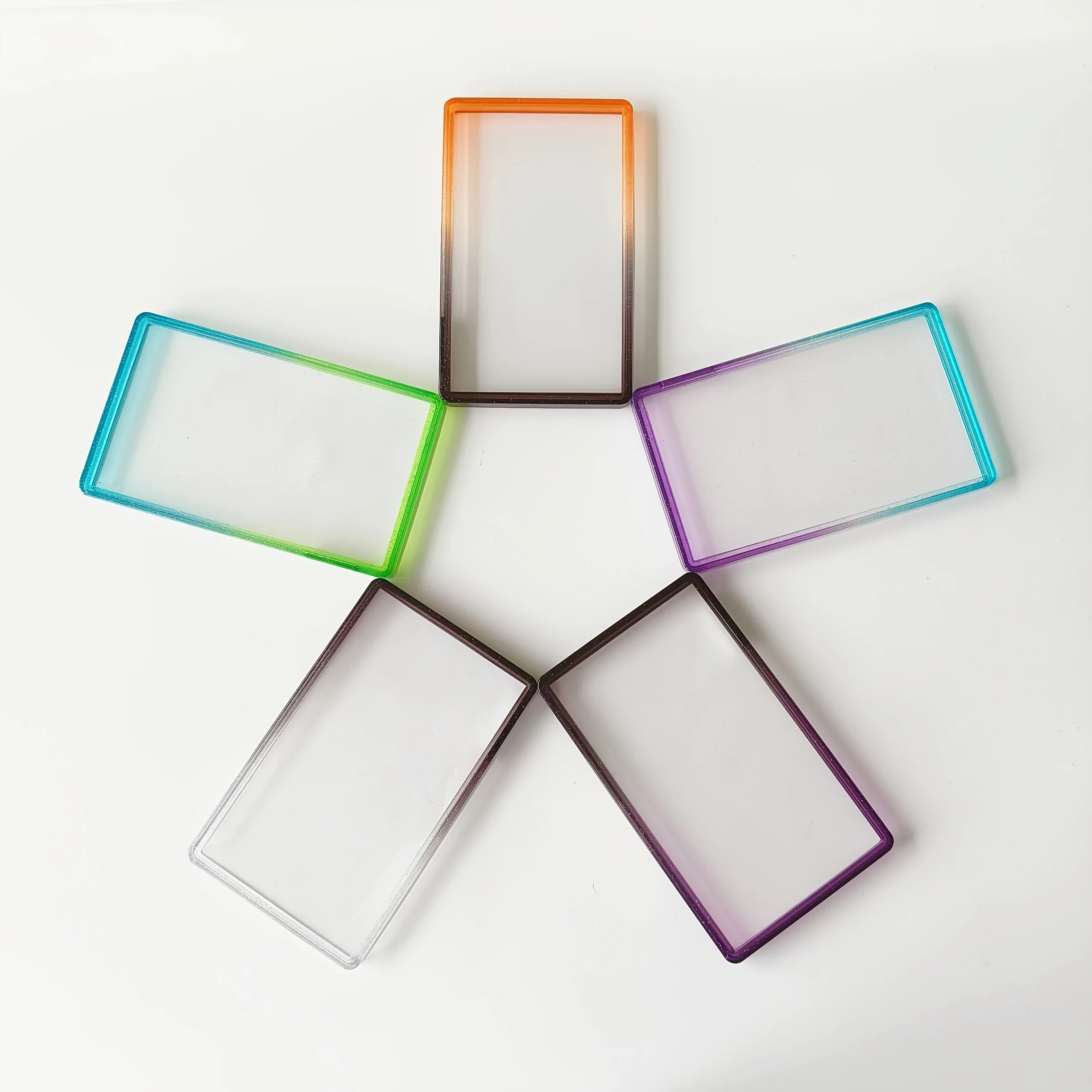 one piece setTPU card protective cover backplate dual color semi transparent fine flash 35PT suitable for PSA rating card TM