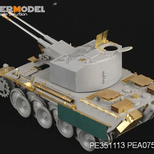 

Набор для базового модернизирования Voyager Photo Etched Part 1/35 PE351113 WWII German FlaKPanzer V COELIAN (для DRAGON 9022), танк в комплект не входит.