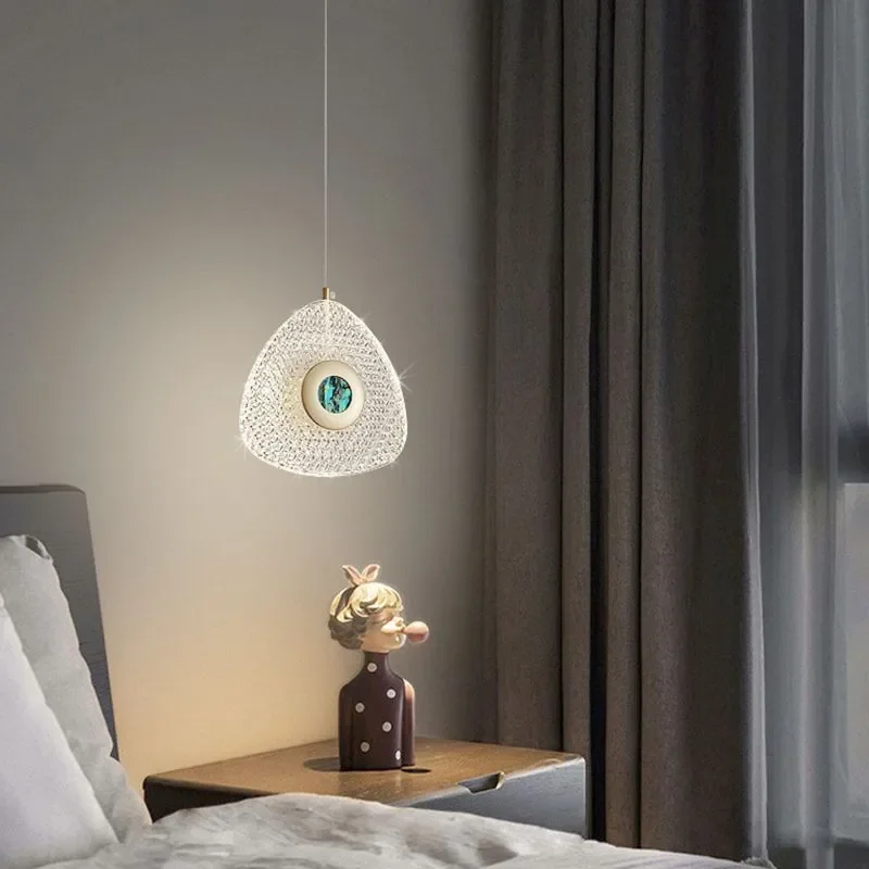 Nordische Luxus Kristall Pendel leuchte Schlafzimmer Wohnzimmer Nacht Kronleuchter Lampe Foyer Hotel Restaurant Büro Treppe Pendel leuchte