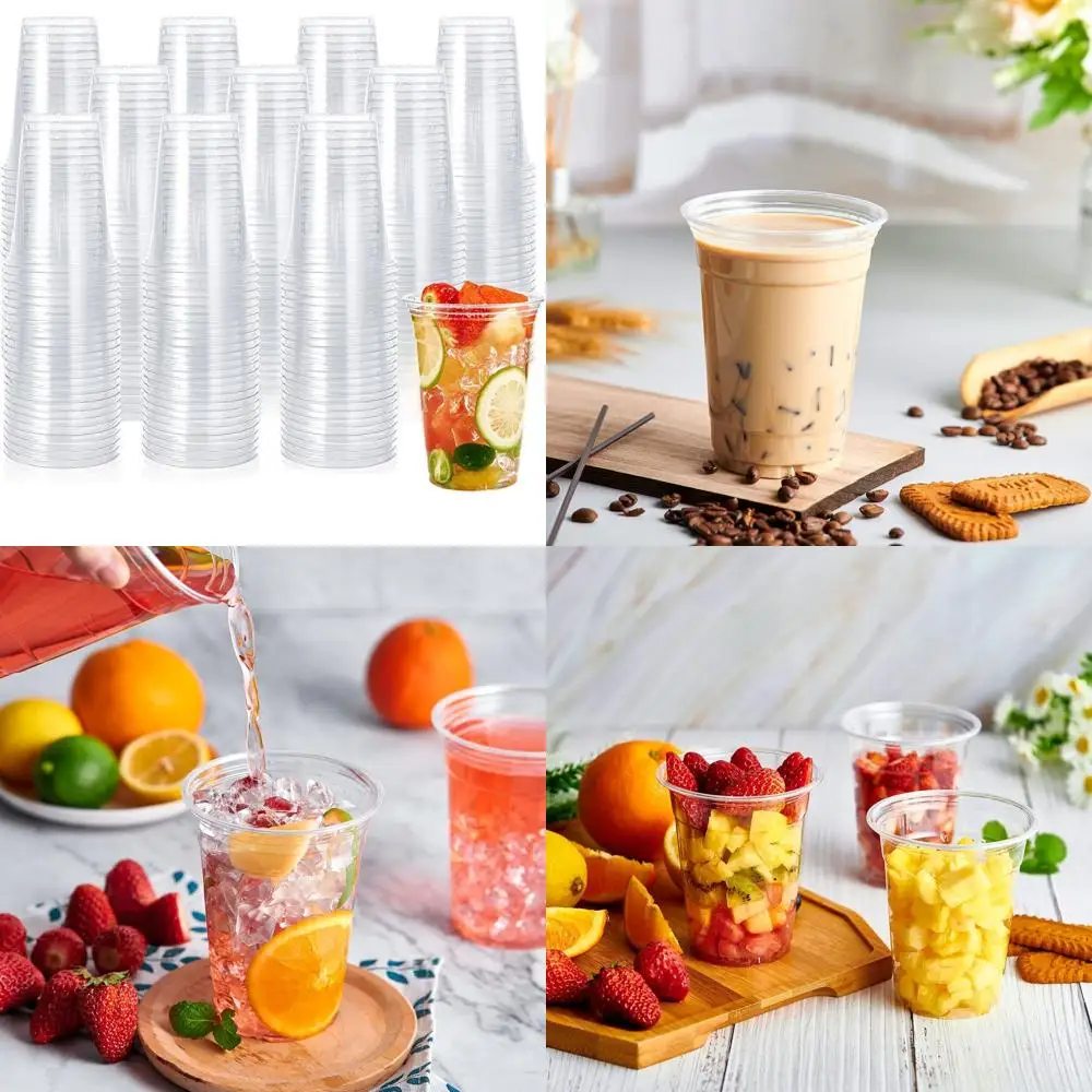 16 Oz Clear Plastic…