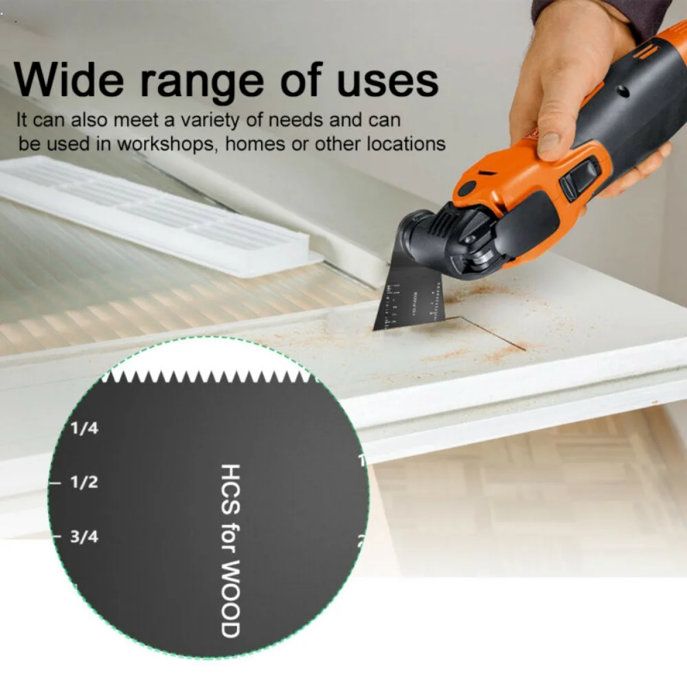 10pcs 65mm HCS Multi-Function Saw Blade Oscillating Saw Blade Multitool Blades Set Universal Cutter Blade for Dermel Milwaukee