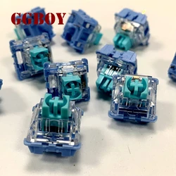 GGBOY MW V2 Sea Blue Linear Keyboard Switch 3 Pin 5g Super Smooth Prelubrication For Gaming Office Mechanical Keyboard MX Switch