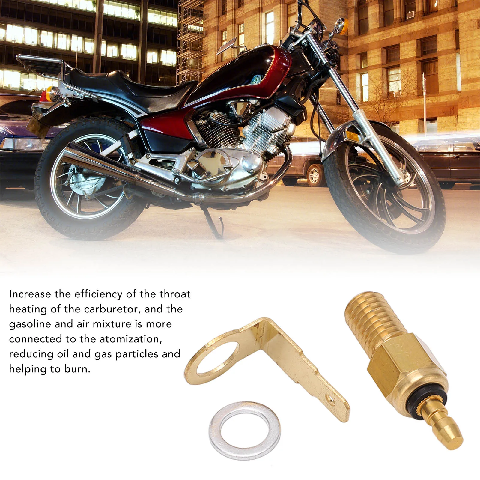 Motorcycle Metal Carburetor Heater Parts and Repair Kit Compatible with TTR50CC 2006–2011 and XVS1100 1999–2009 view 6