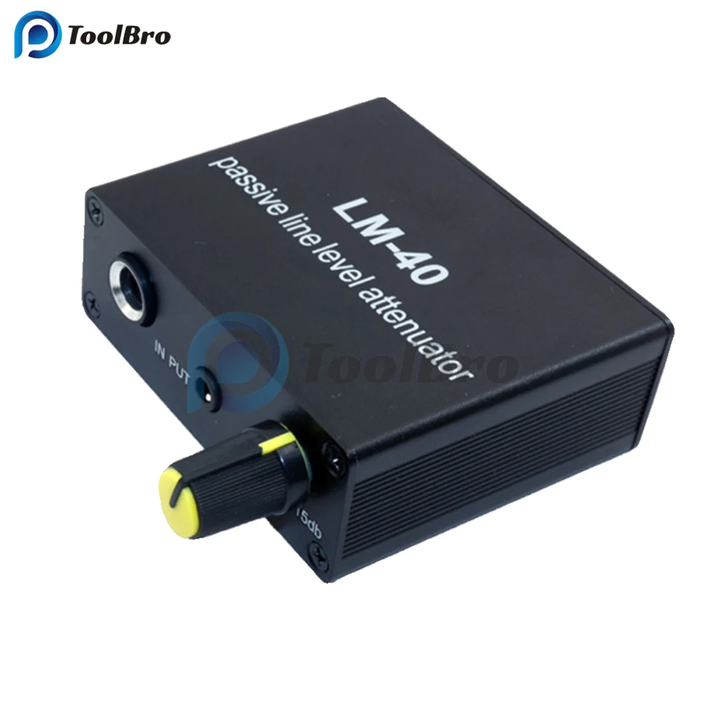 Linha Passiva Atenuador Nível Sinal de Saída de Áudio Placa de Som Alto Falante Microfone Guitarra Elétrica Alto e Baixo Nível Conversor