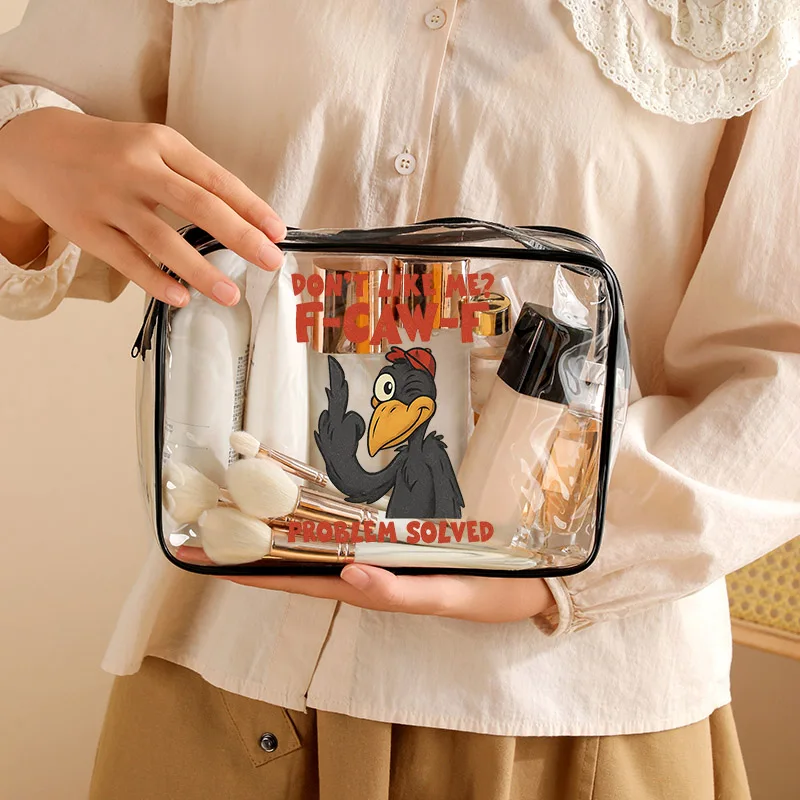 2026 جديد F-CAW-F الدجاج Harajuku الحيوان المرأة حقيبة غسيل PVC وحقيبة مستحضرات التجميل البلاستيكية هدية حفلة رائعة هدية السنة الجديدة هدية عيد ميلاد