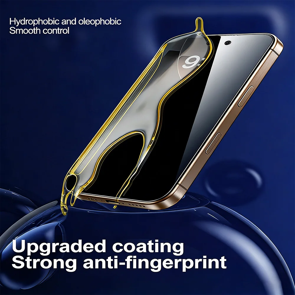Picture 4: NNBILI 2Pcs 360° Privacy Tempered Glass Screen Protector Completely,For IPhone 17 16 15 14 13 12Pro Max Invisible From All Sides