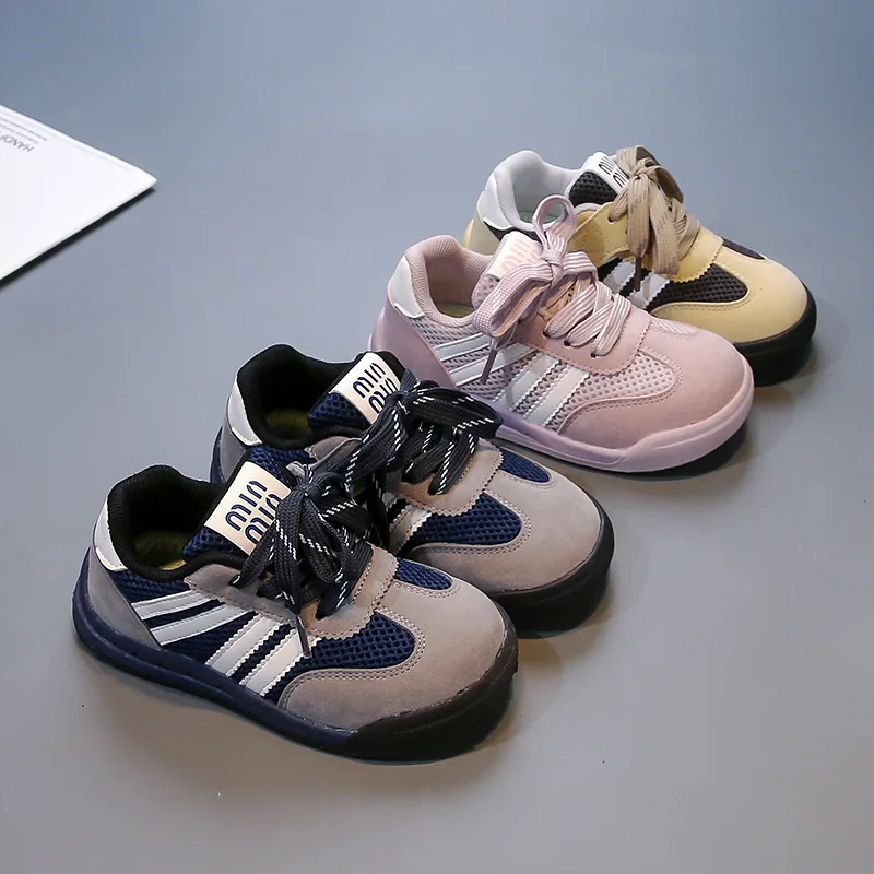 

Детские спортивные кроссовки 2026: новая коллекция весна, дышащие сетчатые кроссовки для мальчиков, модные повседневные кроссовки для девочек