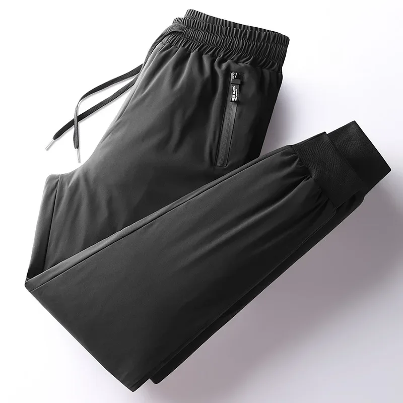Luxury Winter Thick Warm Windproof Waterproof White Duck Down Pants Men New Down Pants Outward Wearing Cold Proof Sports Pants