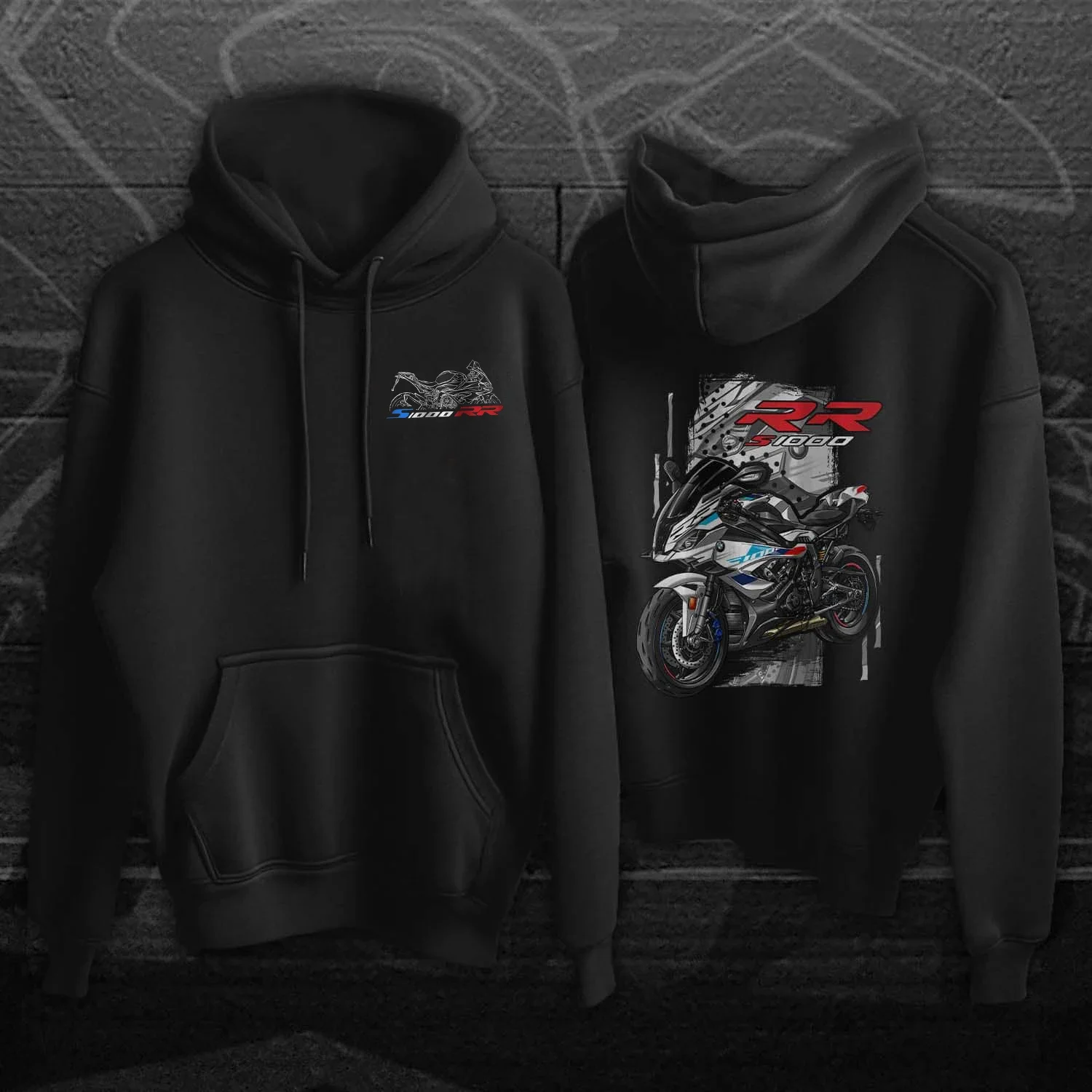 Classic 2023-2024 Models German S1000RR Motorcycle Pullover Hoodie Comfortable Cotton Casual Mens Clothes Rider Streetwear