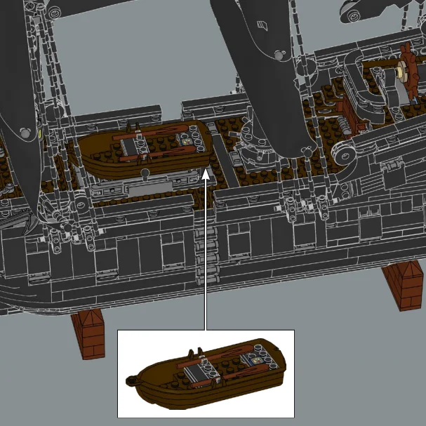 Navire de Pirate à voile noir 10365, ensembles de blocs de construction compatibles avec les particules Legoed, adaptés aux cadeaux de noël, 2862 pièces