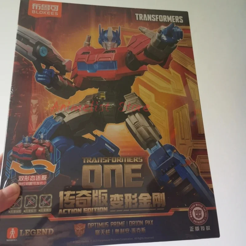 

Blokees Transformers One Optimus Prime Action Figure Soundwave Action Edition Original Collectible Assembly Model Kit Gift Toy