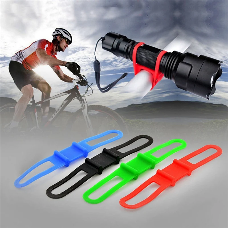 Suporte da lâmpada cinta luz suporte amarrar cinta tira de couro bicicleta guiador cinta luz mountain bike amarrar para baixo corda