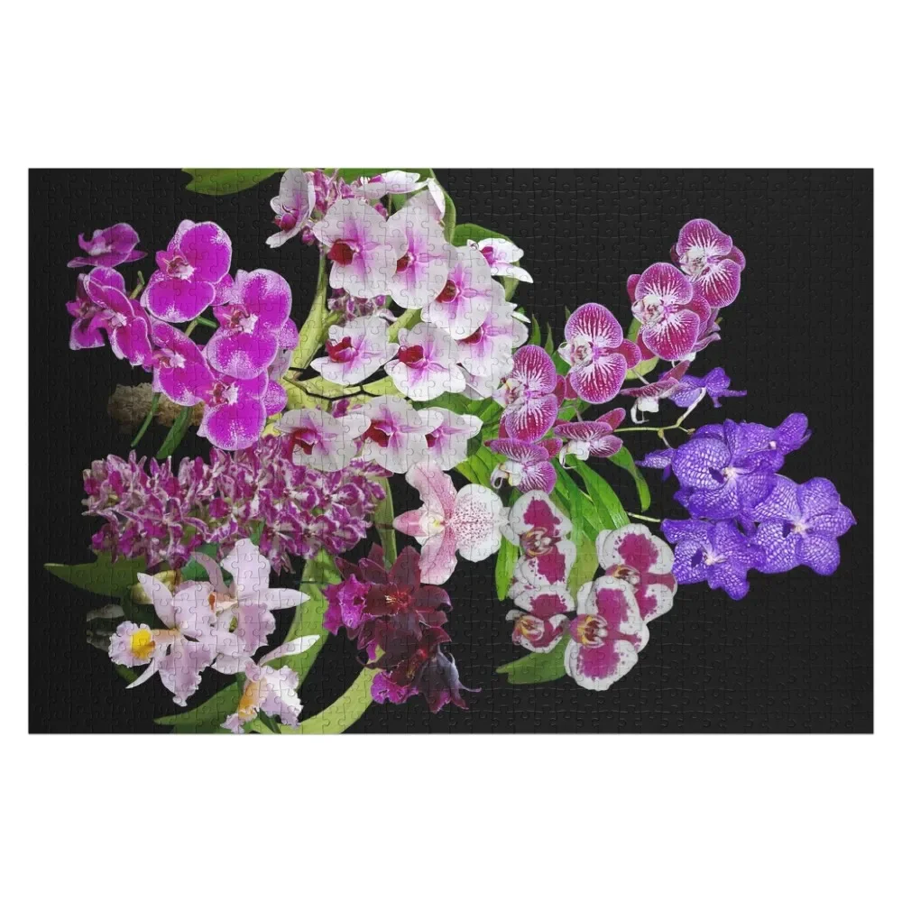 

Orchids - Cool and Restful Colors! Jigsaw Puzzle Customizable Gift Customs With Photo Customized Photo Puzzle