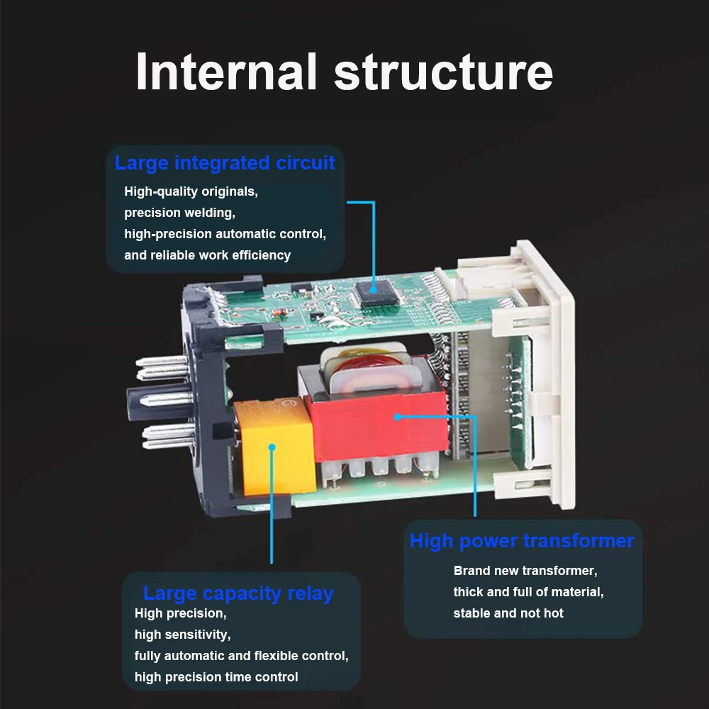 DH48S Digital Display Time Relay Cycle Delay Relay AC36V DC12V24V Time Controller