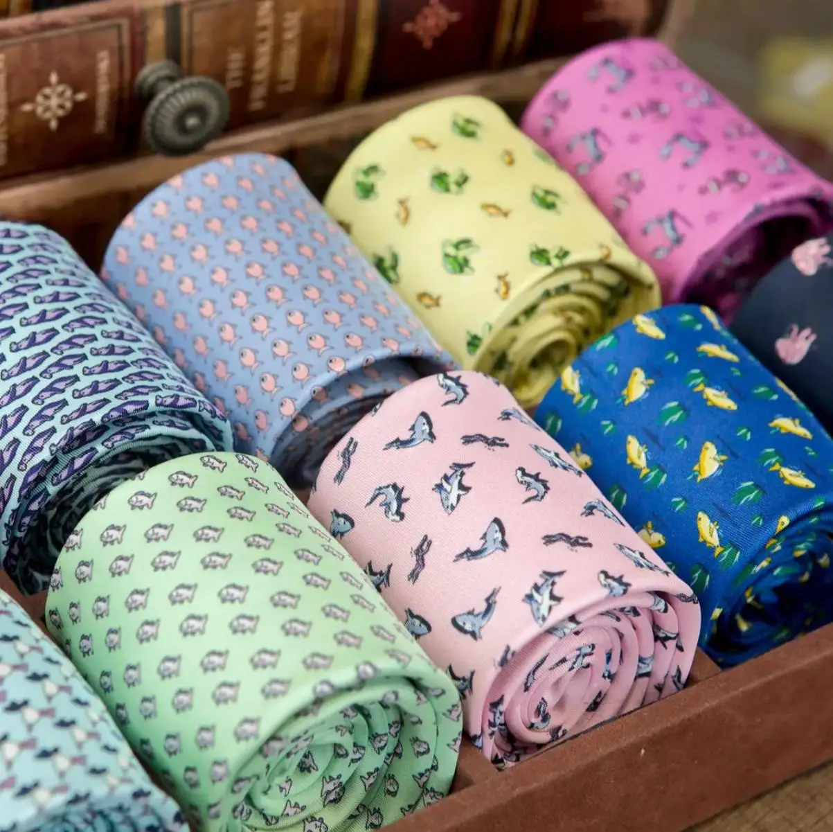 Multicolor Colorful Character Pattern Animal Mens Skinny Ties Neckties 100% Silk Slim Tie Brand New Wholesale