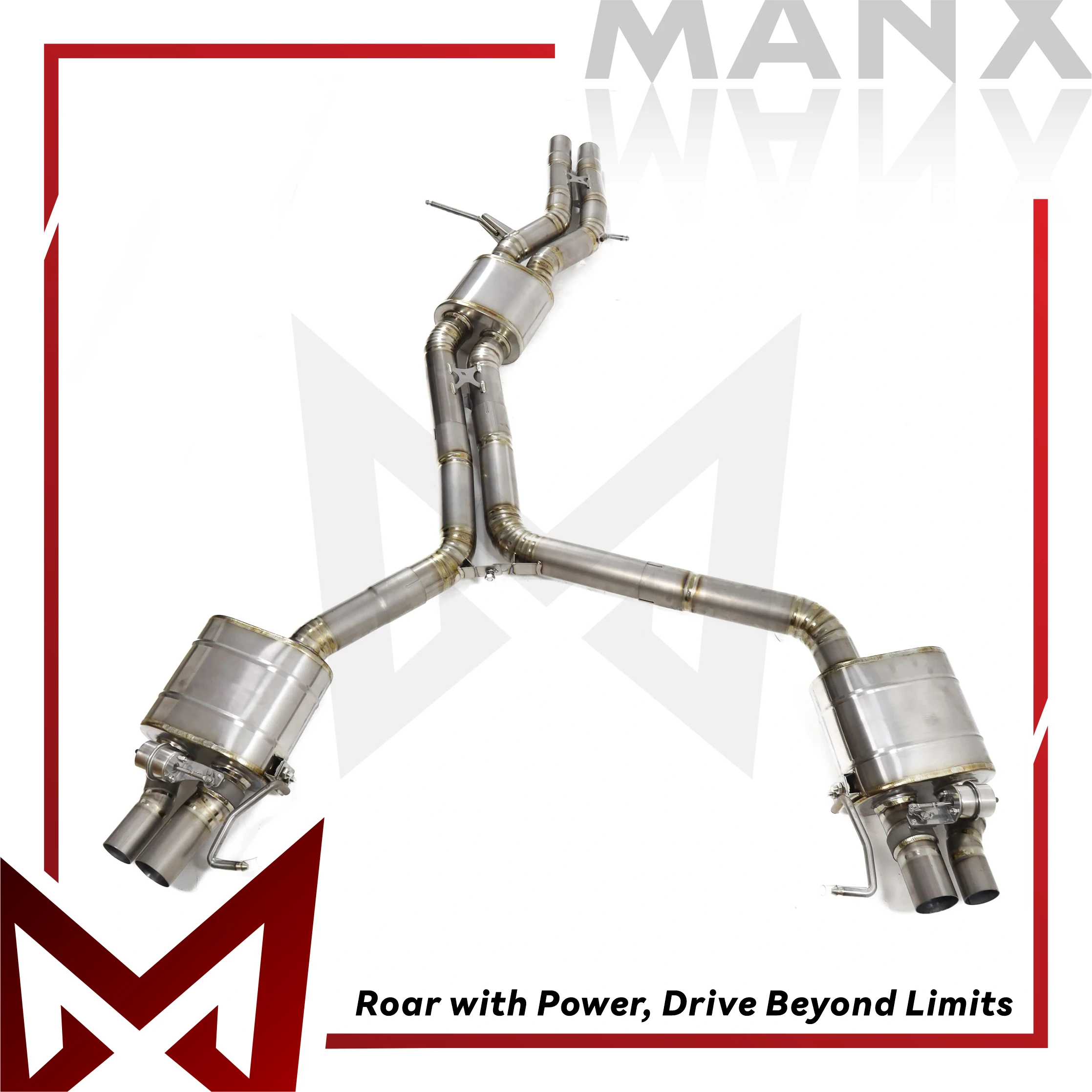 

MANX Catback for AUDI RS5 RS4 B8 4.2l Stainless steel Performance Exhaust pipe Muffler with remote control valve