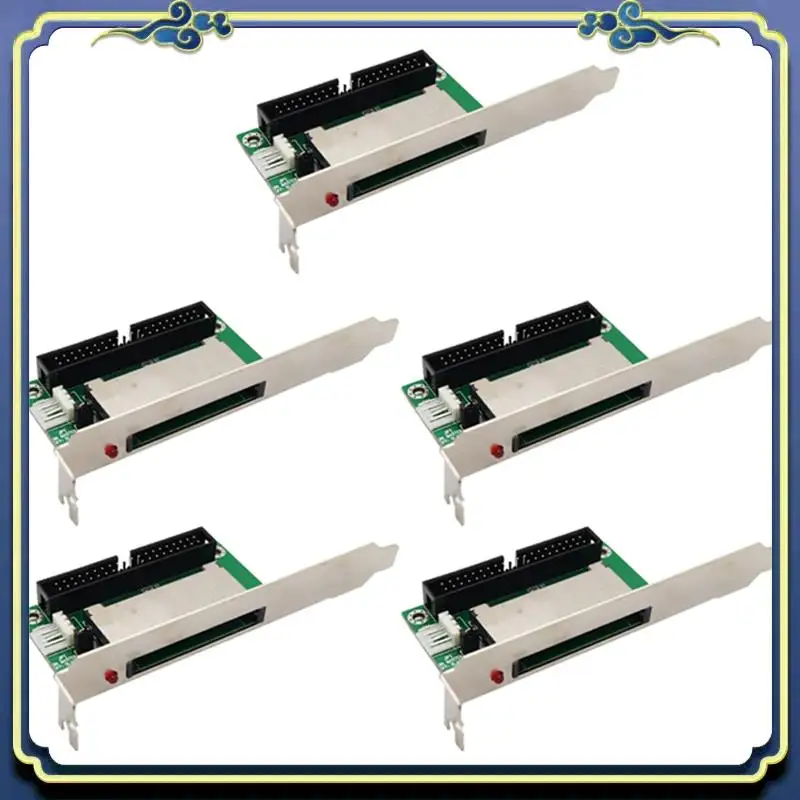 

Портативная CF компактная флэш-карта 3,5 адаптер-конвертер IDE 40-контактный адаптер CF в IDE Кронштейн Pci Задняя панель 5 шт.