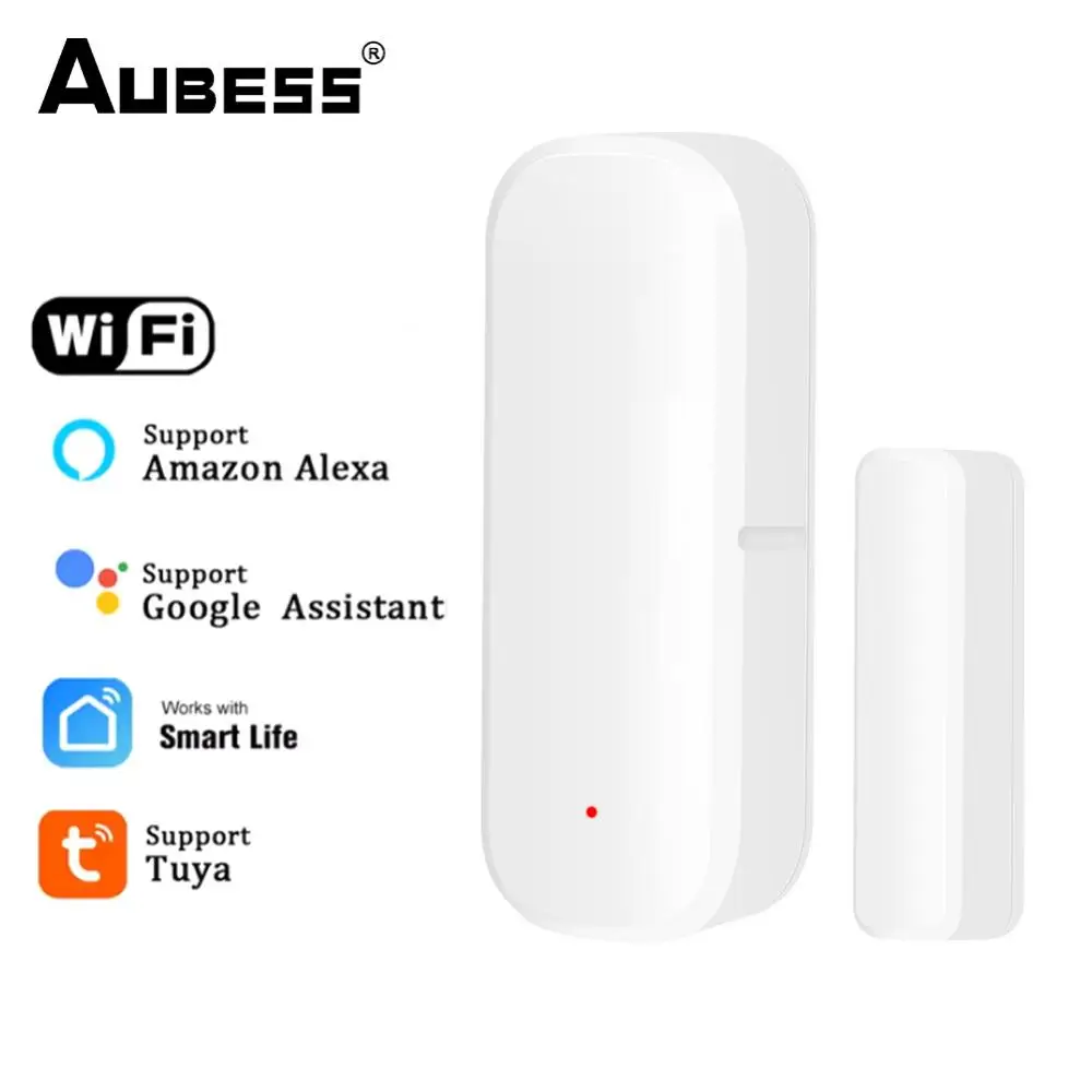 Tuya Smart WiFi Door Sensor Window Sensor Door Open And Closed Detectors Compatible With Alexa Google Home Smart Life APP