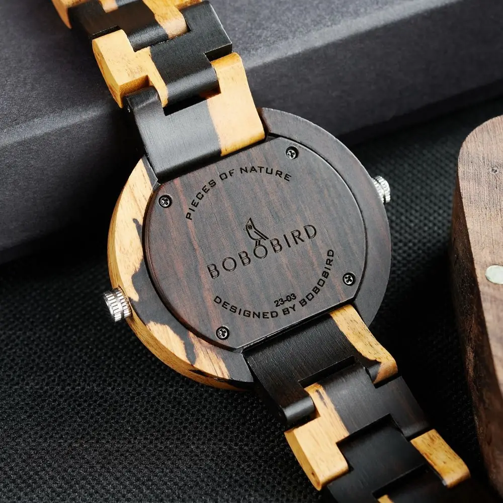 BOBO BIRD Multiple Time Zone Wooden Watch For Men Women Fashion Luxury Wood Wristwatch Timepiece reloj hombre DropShipping V-R10