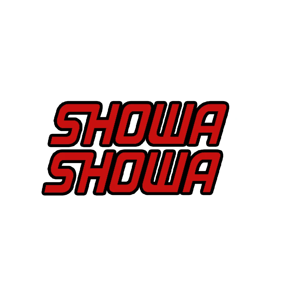 2PC Motocross Motorcycle Front Fork Racing Helmet Stickers Suspension Showa Decals for Yamaha Honda Suzuki Kawasaki