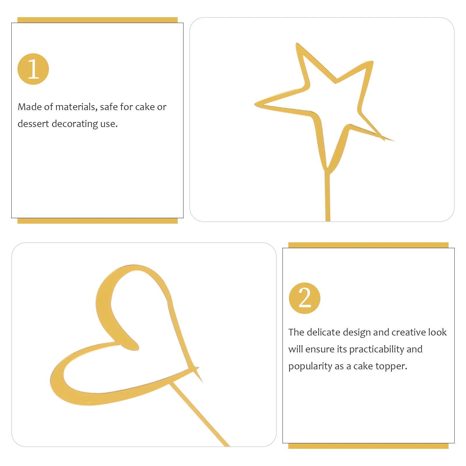 

20pcs Cake Decoration Toppers Creative Lovely Hollow Princess Birthday Cupcake naments Picks Dessert Party Photo Prop