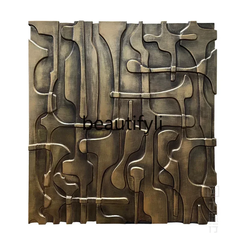03.Modern Light Luxury Living Room Decorative Painting Sofa Background Wall Hanging Painting Minimalist Overlay Painting