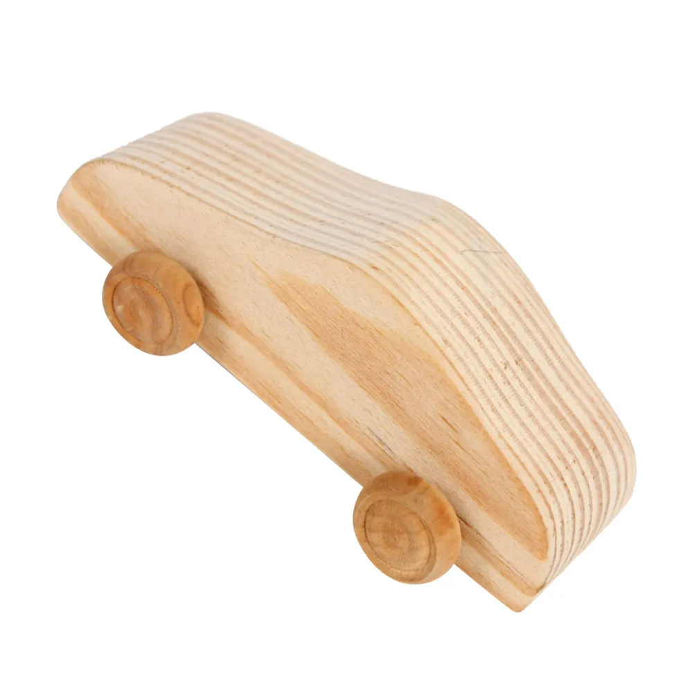 

1Pcs Wooden Mini Car DIY Painting Craft Sanded Smooth for Hand Painted Home Classroom Creative Graffiti Decoration