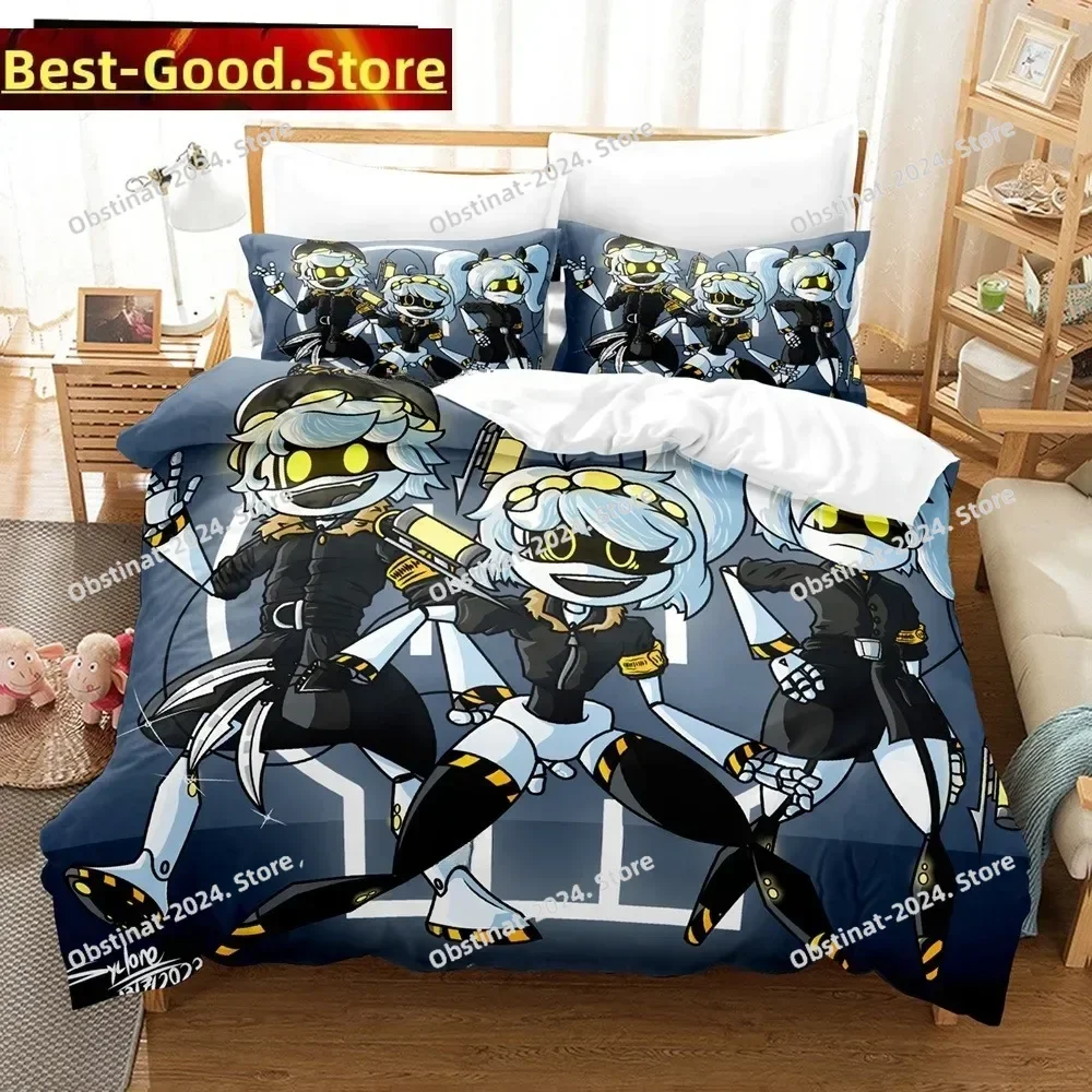 패션 3D 애니메이션 머더 드론 침구 세트 프린트 베드 세트 베개 커버 포함 싱글 더블 퀸 슈퍼 킹 사이즈