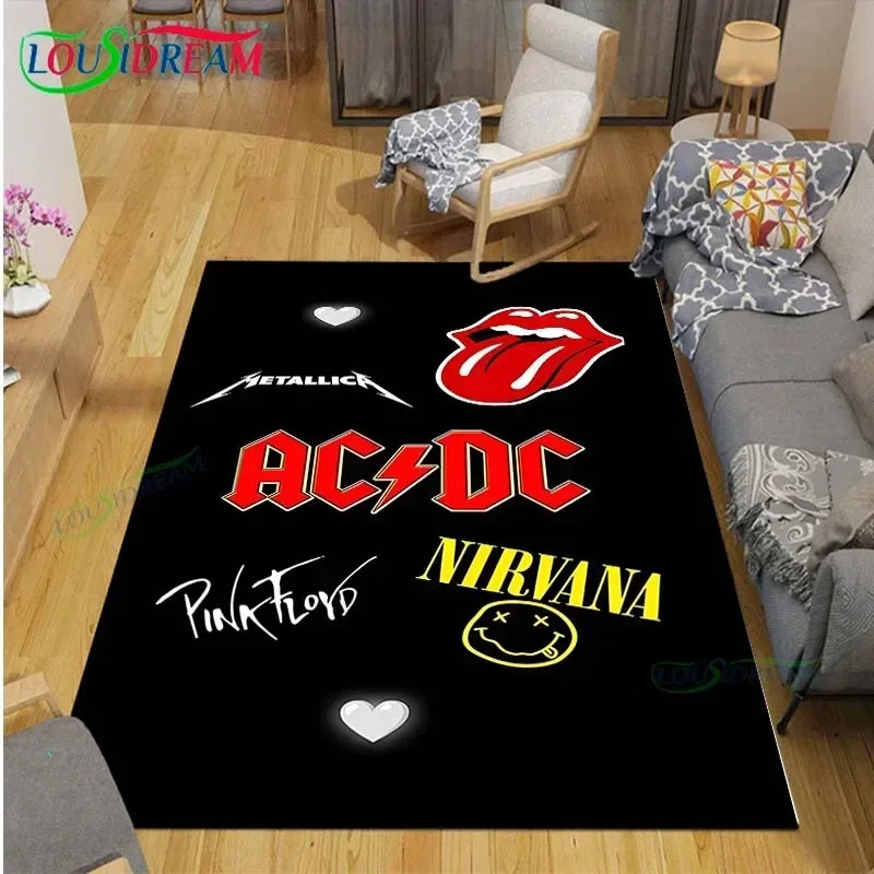 

Fashion A-ACDC Printed Carpets Living Room Bar Area Rug Bedroom Mats Yoga Mat Large Coffee Tables Moderne Home Dekoration