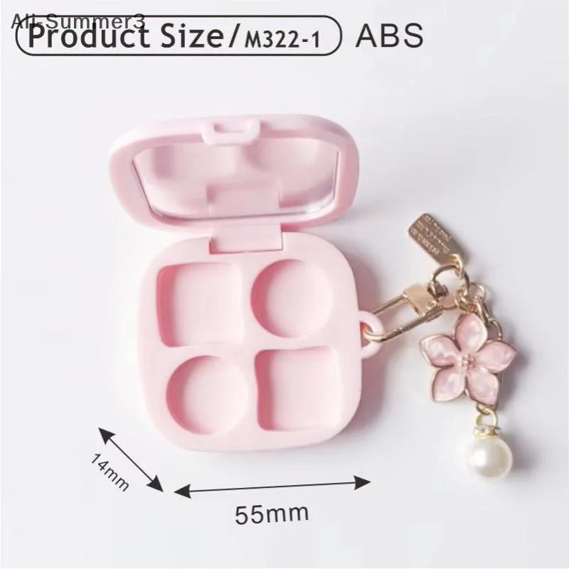 空のライト4グリッド長方形アイシャドウリップスティックコンシーラーパウダーボックスケース化粧品パッキングDIYアイシャドウ化粧品用穴付き