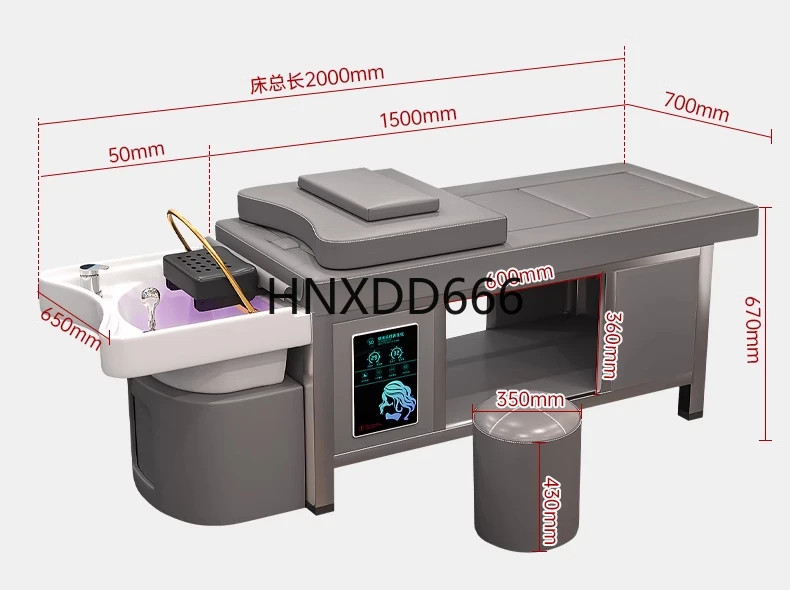 

Hair treatment shampoo bed whole body moxibustion water circulation fumigation beauty salon special