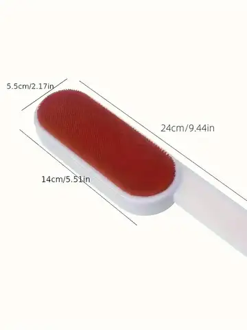 Self-cleaning Lint Sticking Roller 2 Sides Dedusting Brush Pet Hair Remover Brush Removing Dog Cat Hair from Sofa Carpet Clothes